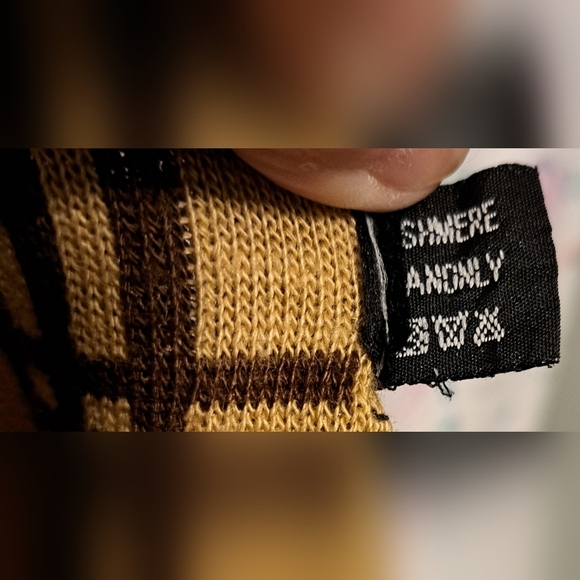 EUC Vintage 80s Burberrys Beige & Mocha Cashmere Reversable Casual Winter Scarf - Picture 7 of 7